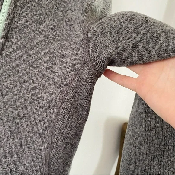 Stio Sweetwater Hoodie Fleece Grey Pullover Zip Hood Outdoor Knit Gorpcore - Picture 13 of 16